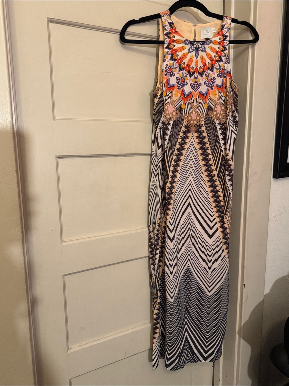 HD in Paris Multi-Color Geo-Print Maxi Dress